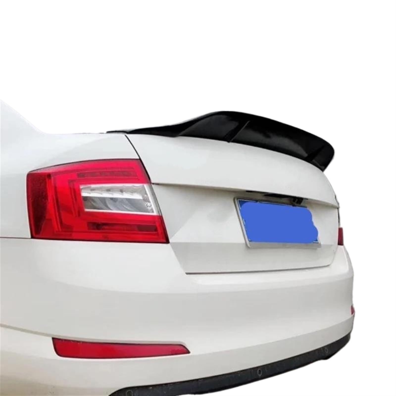 Auto Heckflügel Für Skoda Für Octavia 2015 2016 2017 Auto Styling Auto Flügel Spoiler Hinten Stamm Spoiler Flügel Auto Heckspoiler(Glossy Black) von LENTLY