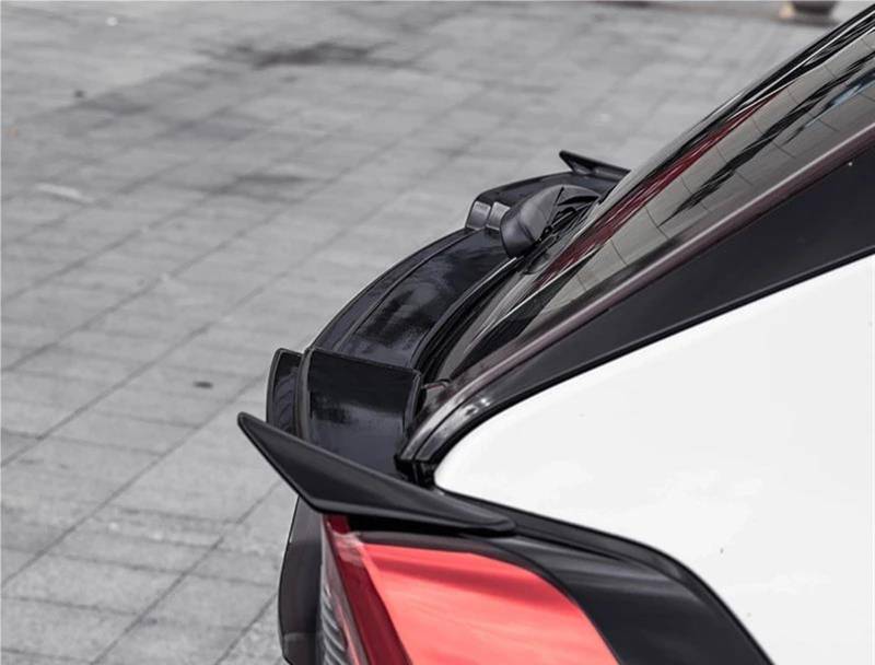 Auto Heckflügel Spoiler ABS Material Auto Heckflügel Lip Spoiler Für Toyota Für RAV4 2019 2020 Auto Heckspoiler(Schwarz) von LENTLY