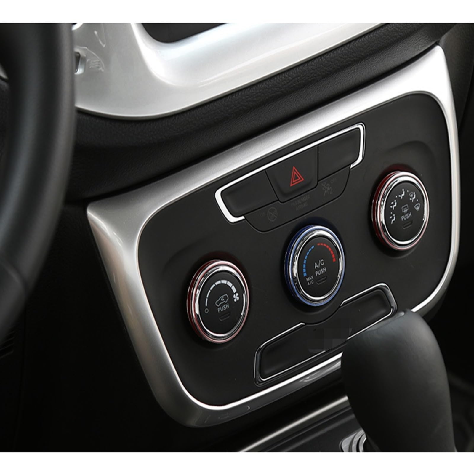 Auto Innen Dekoration Aufkleber Für Jeep Für Kompass 2017 Up Auto Styling ABS Auto Innenraum Klimaanlage Control Switch Panel Dekoration Aufkleber Auto Innenraum von LENTLY