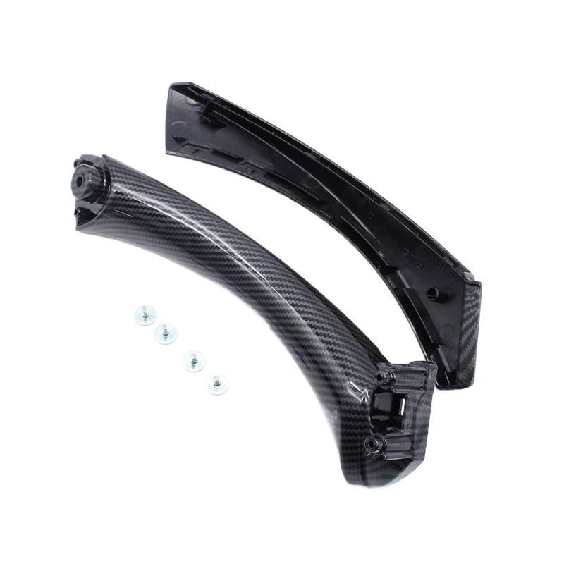 Auto Innenraum Türgriff Carbon Fiber Beifahrertürgriffabdeckung Ersatzverkleidung Für 3er-Reihe Für E90 Für E91 Für E92 316 318 320 325 Für 328i Auto Türgriff(Right Handle Kit) von LENTLY