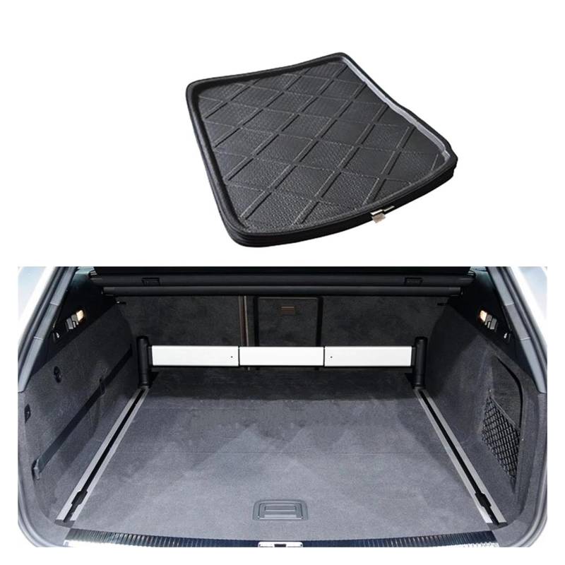 Auto Kofferraum Matte Für A6 C6 4F 2004-2011 wasserdichte Fuß Pad Custom Car Boot Cargo Matte Gepäck Tablett Kofferraumwanne Kofferraummatte Kofferraumschutz von LENTLY