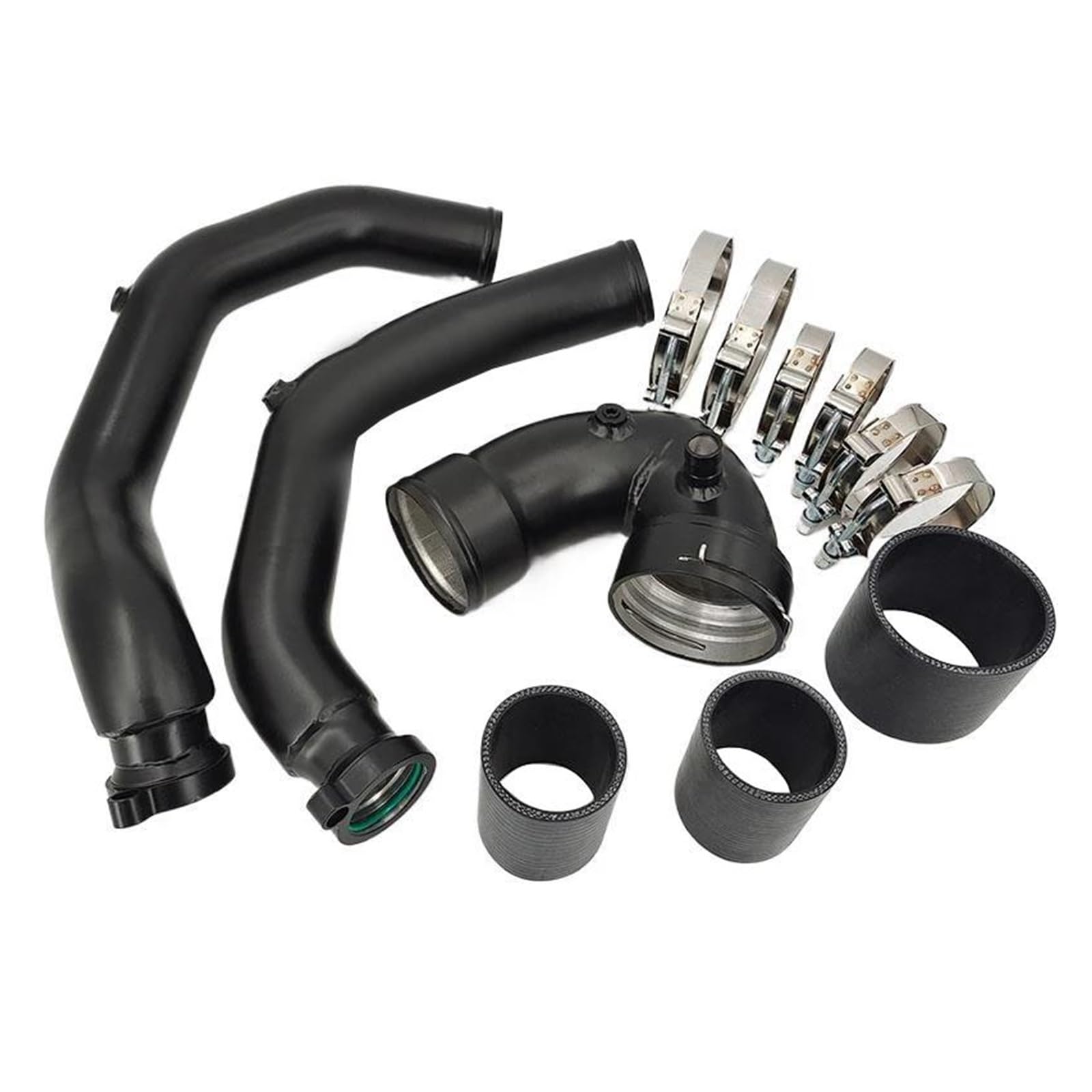 Auto Lufteinlass Ansaugschlauch Ansaugrohr Charge Pipe & Boost Pipe Kit Für S55-Motor F80 / F82/F83 M3 / M4 2014+ M2 Für Competition M2C 2018 25 PS+ von LENTLY