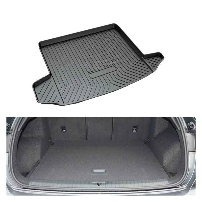 Auto Spezielle Hinten Stamm Matte Fach Für Q3 RS Für S-Linie F3 2019-2023 wasserdichte Boden Pad Auto Boot Liner Kofferraumwanne Kofferraummatte Kofferraumschutz(Upper Cushion) von LENTLY