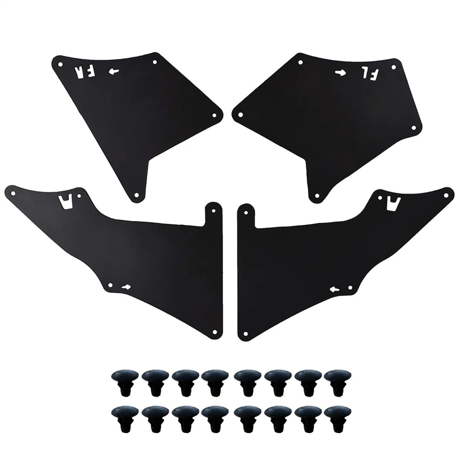 Auto Spritzschutz Für Lexus Für GX470 Für GX460 2003-2017 2018 2019 2020 Schürze Dichtung Schmutzfänger Schild Wachen Schmutzfänger W/Clips Kotflügel Liner Splash Auto Kotflügel von LENTLY