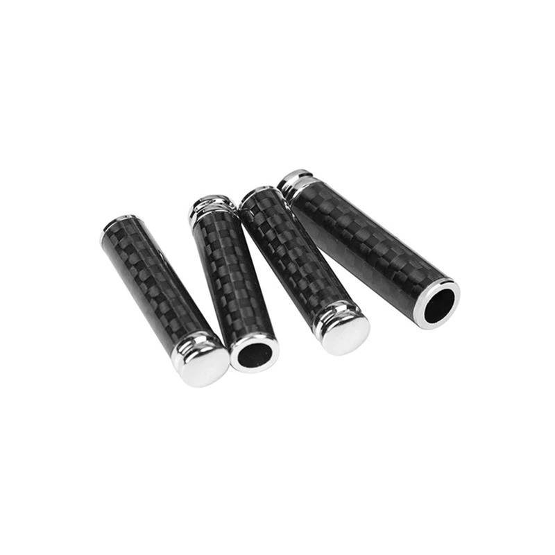 Auto Styling Zierleisten 4 Stück Autotür-Innenstift-Verriegelungsknopf-Zugstifte-Abdeckung Carbon-Look Teile Für E46 E39 E60 E90 E36 E53/34/30/70 Für X3 Für X4 Für X5 Auto Zierleistenkeile Set von LENTLY