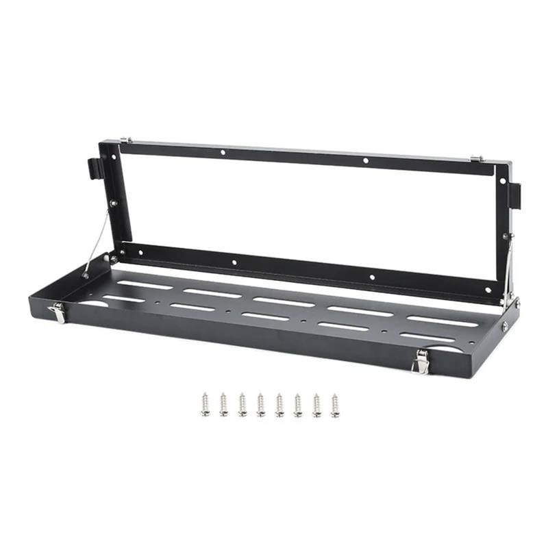 Auto Styling Zierleisten Auto Heckklappe Faltbare Organizer Racks Zubehör Für Suzuki Für Jimny 2010-2024 JB74 Hinten Tür Aluminium Legierung Lagerung Auto Zierleistenkeile Set von LENTLY