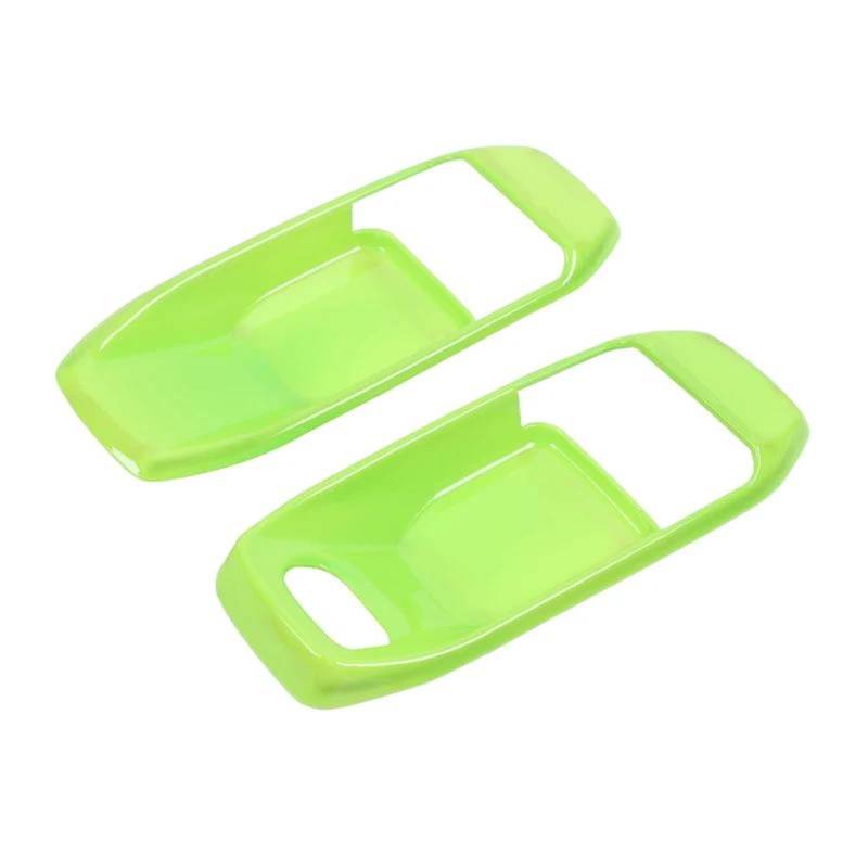 Auto Styling Zierleisten Auto-Innentürgriff-Schüssel-Dekorationsabdeckung Aufkleberverkleidung Für Jeep Für Wrangler JL Für Gladiator JT 2018 Bis 2-Türer-Zubehör Auto Zierleistenkeile Set(Light Green) von LENTLY