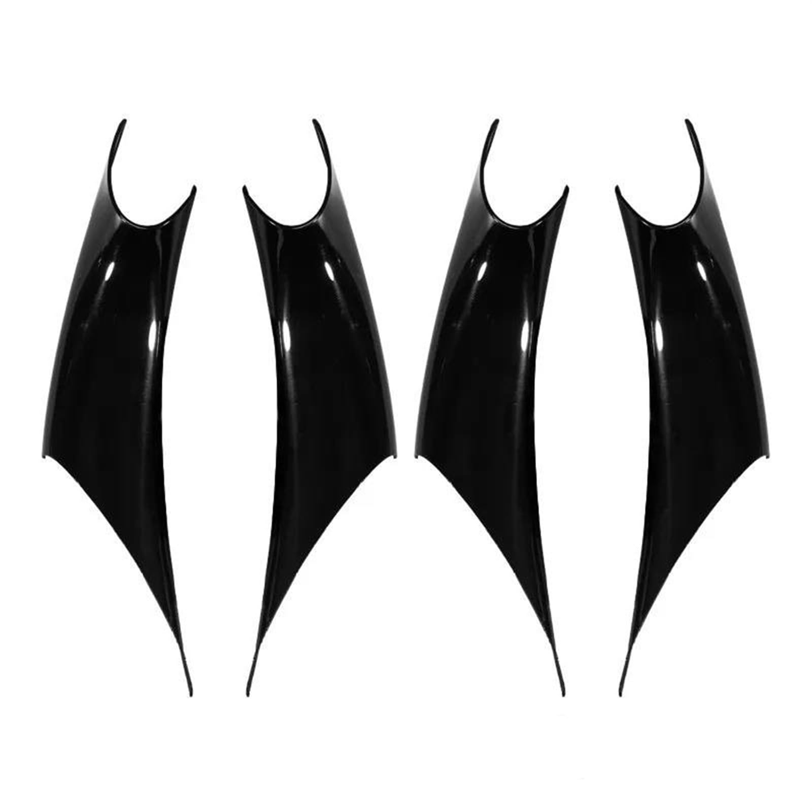 Auto Styling Zierleisten Auto-Innentürverkleidung, Haltegriffabdeckungen, Carbon-Faser-Armlehnen-Schutzverkleidung, Auto-Styling Für 3er 4er F32 F34 F30 F35 Auto Zierleistenkeile Set(Piano Black 4pcs) von LENTLY