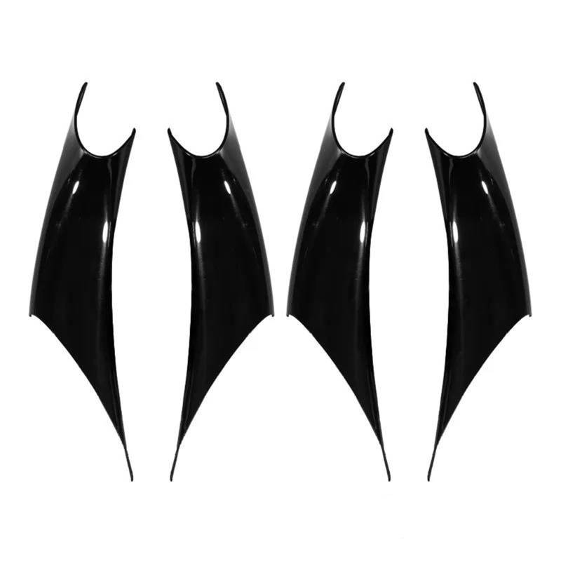 Auto Styling Zierleisten Auto-Innentürverkleidung, Haltegriffabdeckungen, Carbon-Faser-Armlehnen-Schutzverkleidung, Auto-Styling Für 3er 4er F32 F34 F30 F35 Auto Zierleistenkeile Set(Piano Black 4pcs) von LENTLY