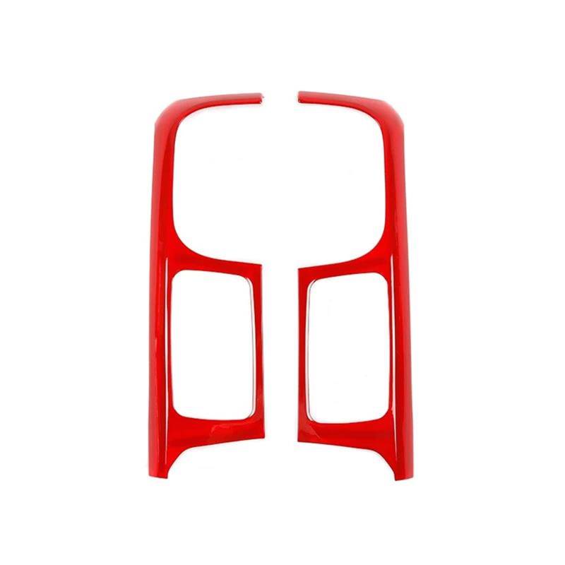 Auto Styling Zierleisten Center Navigation Side Panels Dekoration Abdeckung Für Dodge Für RAM 2010 2011 2012 2013 2014 2015 2016 2017 Auto Zubehör Auto Zierleistenkeile Set(Rot) von LENTLY