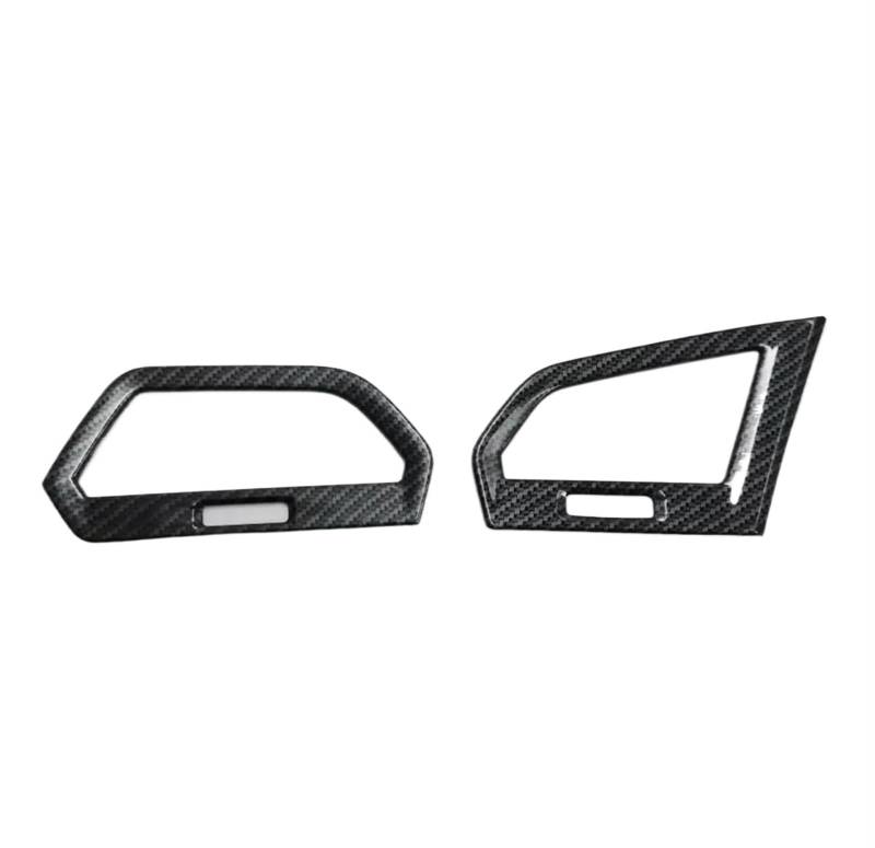 Auto Styling Zierleisten Für VW Für Tiguan MK2 2017-2022 Innenausstattung Kohlefaser Auto Klimaanlage AC Outlet Vent Cover Trim Auto Zierleistenkeile Set(B) von LENTLY