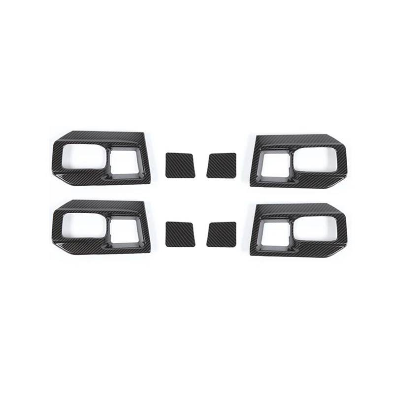 Auto Styling Zierleisten Innenausstattung Auto Innentürgriff Schüssel Dekoration Abdeckung Aufkleber Für Dodge Für RAM 1500 2011-2017 Auto Zierleistenkeile Set(Carbon fiber grain) von LENTLY