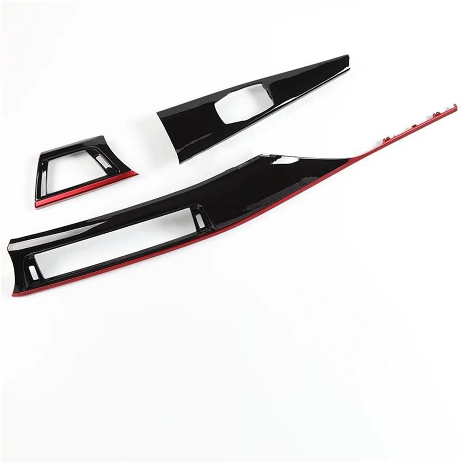 Auto Styling Zierleisten Innenausstattung Teileverkleidung Für 3 4 3GT F30 F32 F34 F36 LHD Für Sport 3-teilige Mittelkonsole Klimaanlage AC Vent Outlet Panel Auto Zierleistenkeile Set(Red line 3Pieces von LENTLY