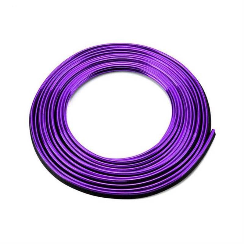 Auto Styling Zierleisten Universal Auto Zierleiste Dekoration Flexible Streifen 5M/1M Innen Auto Zierleisten Auto Abdeckung Trim Dashboard Tür Edgein Auto-styling Auto Zierleistenkeile Set(5M-Purple) von LENTLY