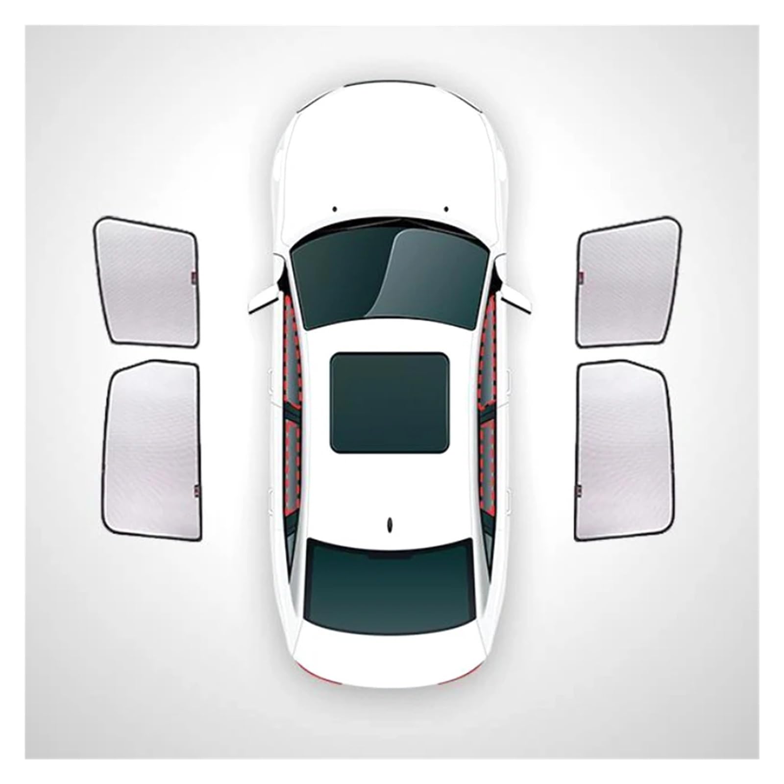 Autofenster Sonnenschutz Für Haval H6 3. Generation 2022 Sonnenschutz UV-Schutz Vorhang Sonnenschutzfolie Visier Frontscheibenabdeckung Schutz Autozubehör Auto Sonnenblende(Car Door 4piece) von LENTLY