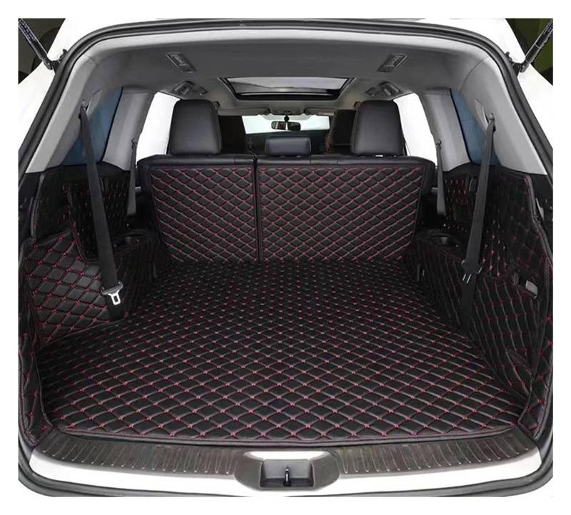 Benutzerdefinierte Auto Stamm Matten Für Jeep Für Grand Für Cherokee WK2 wasserdichte Leder Interior Styling Auto Boot Schutz Pads Kofferraumwanne Kofferraummatte Kofferraumschutz(Color 11) von LENTLY