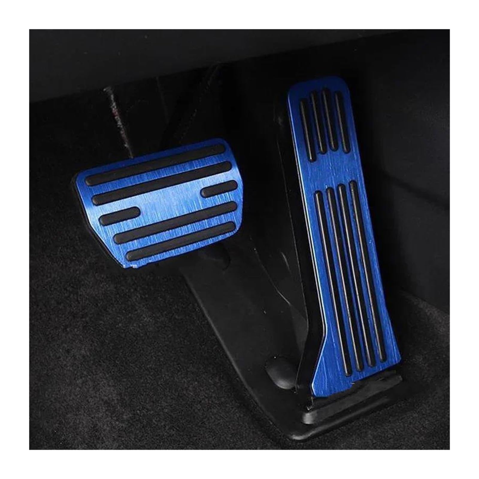 Bremspedalabdeckung Für Changan Für Uni-K Für UNIK Für Uni K 2020 2021 2022 2023 2024 Autofußpedale Gasbremse Edelstahl Restfoot Pedal Pad(2 Piece Blue) von LENTLY