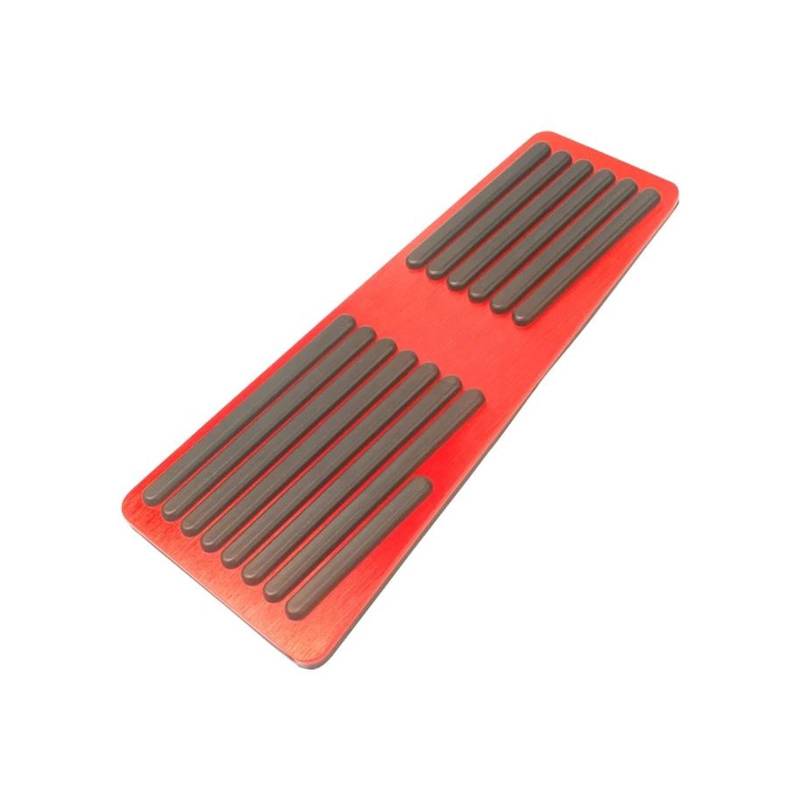 Bremspedalabdeckung Für Mazda 2 3 6 Für Dome Für BM Für CX-5 Für CX-3 Für CX7 Für CX-8 Für CX-9 Auto Gaspedal Fußstütze Bremse Kupplung Pedal Pad(Footrest Pedal Red) von LENTLY