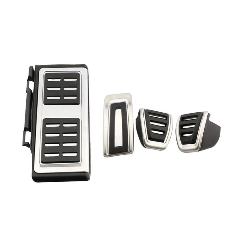 Bremspedalabdeckung Für VW Für Tiguan L 2017 2018 2019 2020 2021 2022 LHD Auto Fuß Kraftstoff Bremspedal Kupplung Pedale Abdeckung Auto Zubehör(MT 4 Piece) von LENTLY