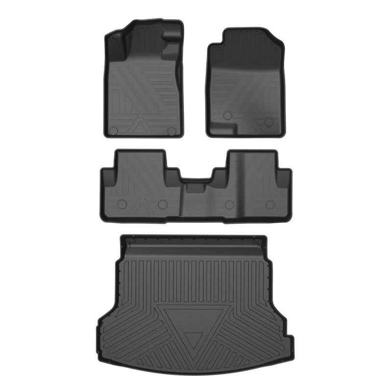 Für CR-V G4 2012 2013 2014 2015 2016 Auto Fußmatten TPE Fußmatten Geruchlose Pad wasserdichte Tablett Matte Kofferraum Matte Kofferraumwanne Kofferraummatte Kofferraumschutz von LENTLY