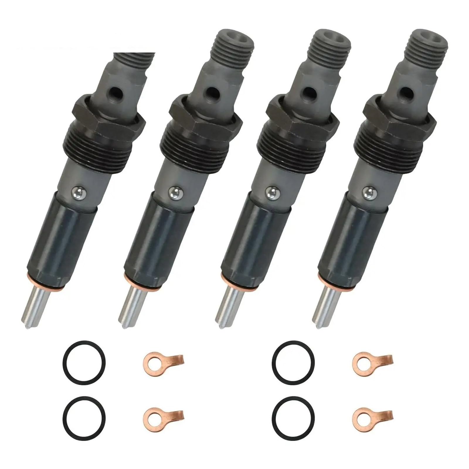 Hochdruck-Kraftstoffpumpe Für Cummins 6BT Motor 4 Stück 4928990 Dieselmotor Kraftstoffeinspritzer-Set Gewinde 14MM Motorrad Kraftstoffpumpe von LENTLY