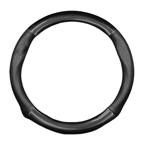 Lenkradbezug Für I3 Für I4 Für I5 Für I7 Für I8 Für Ix Für Ix1 Für Ix3 Lenkrad Abdeckung Leder Carbon Faser Abdeckung Steering Lenkradschoner(I5-Black-Round) von LENTLY