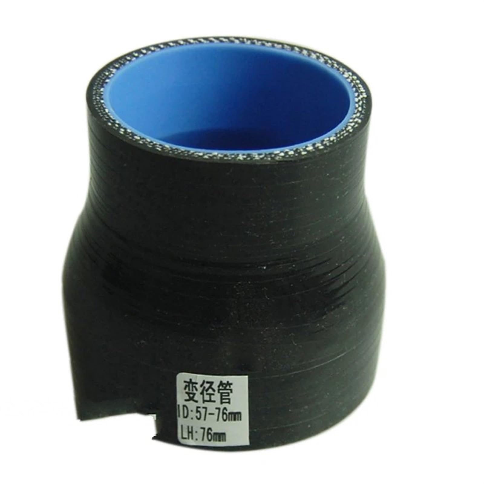 Luftschlauch Lufteinlassschlauch Auto Air Intake Silcone Rohr 57mm-76mm Schwarz Gerade Minderer Schlauch Für Turbo Universal Ansaugrohr(25mm Straight) von LENTLY