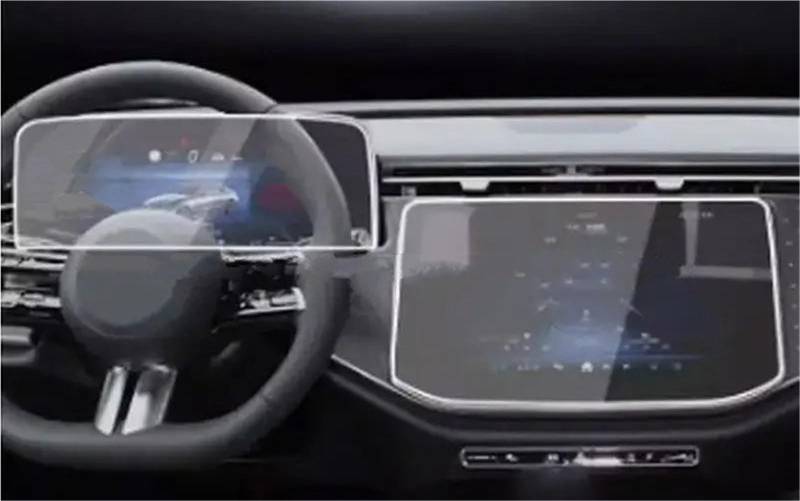 Navigation Schutzfolie Displayschutz Aus Gehärtetem Glas Für Benz Für E-Klasse E300 2024, GPS-Navigationsinstrument, LCD, Anti-Kratz-Zubehör Displayschutzfolie von LENTLY