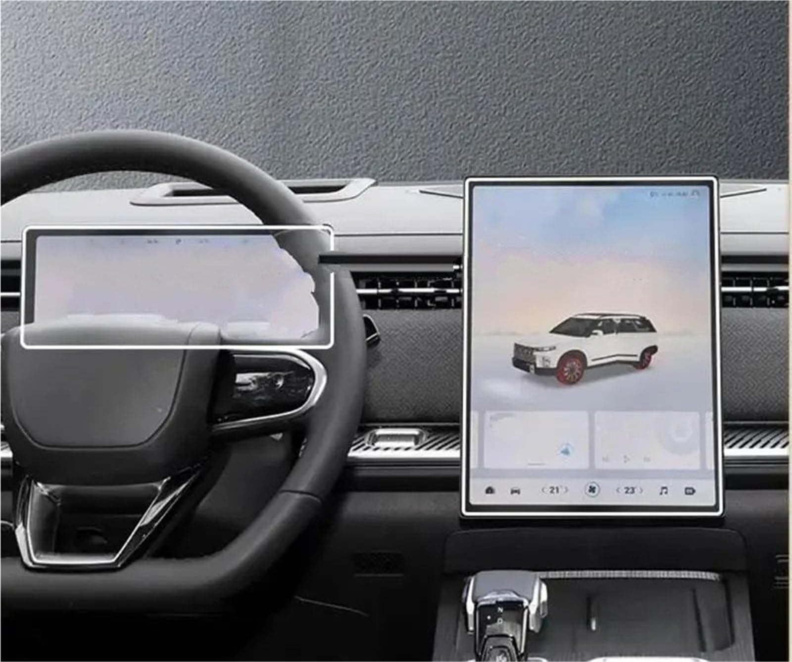 Navigation Schutzfolie Displayschutzfolie Für Chery Für Jaecoo J7 Für Chery Für Jaecoo 7 2023 13,2 Zoll 14,8 Zoll Auto-GPS-Navigation Und Armaturenbrett Displayschutzfolie(14.8 inch GPS 1set) von LENTLY