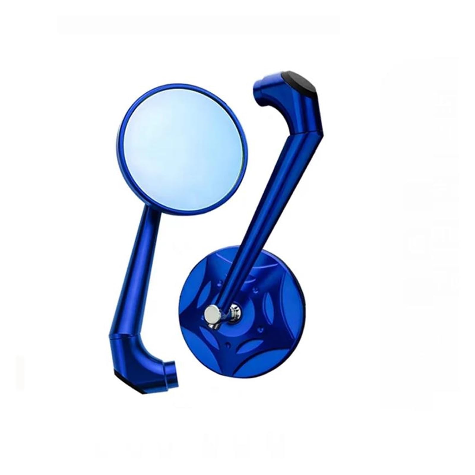 Rückspiegel Motorrad Blau Glas Motorrad Rückspiegel 8 10mm Seite Spiegel Universal Für Benelli Für TRK 502X Für TNT 125 BN 125 Für Leoncino 500 752S 502C Lenkerspiegel Motorrad(Blau) von LENTLY