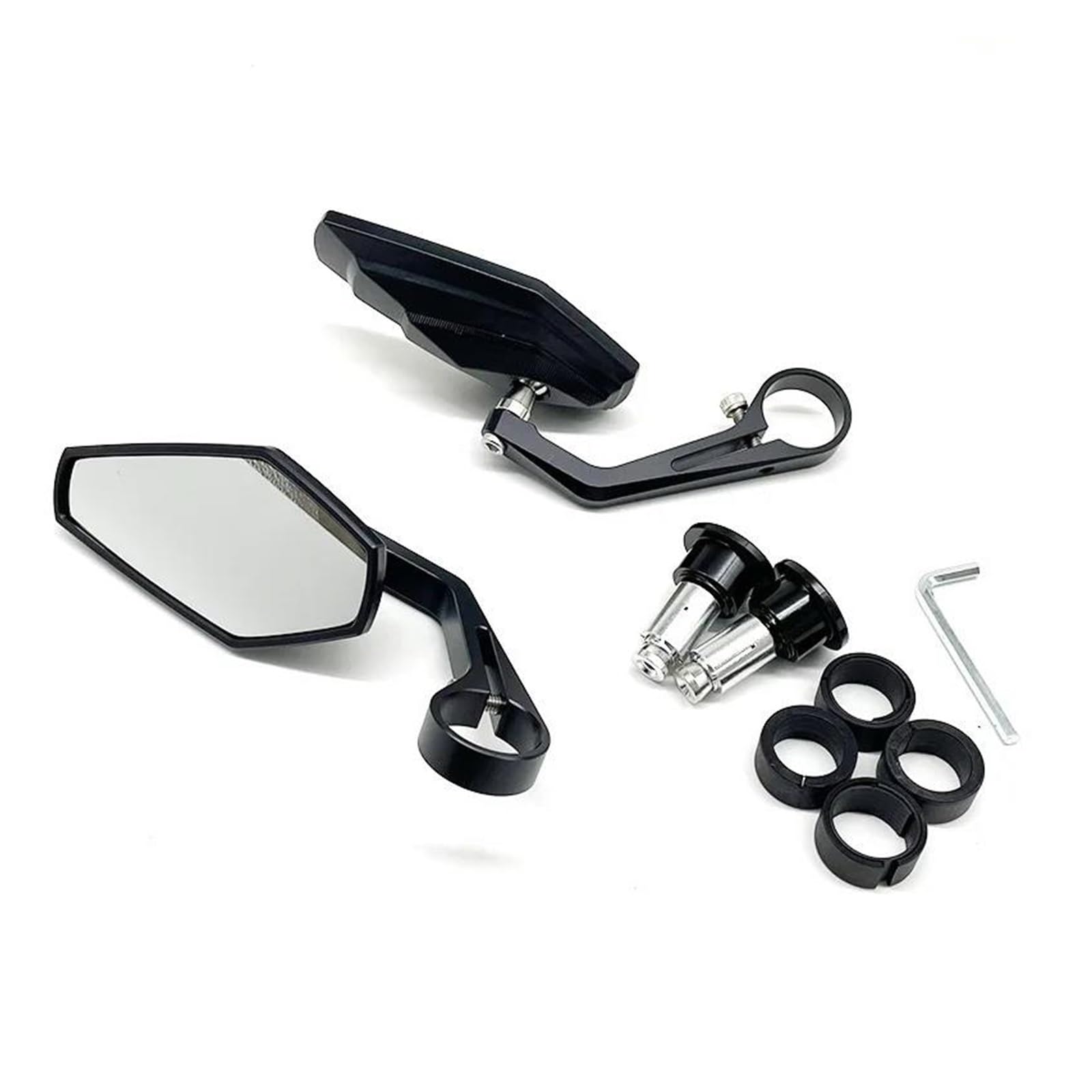 Rückspiegel Motorrad Motorrad-Rückspiegel Aus Aluminiumlegierung 22 Mm Lenkerendspiegel Universell Für MT07 MT09 MT10 Für XSR 700 Für YZF Für Tracer 900 Lenkerspiegel Motorrad von LENTLY