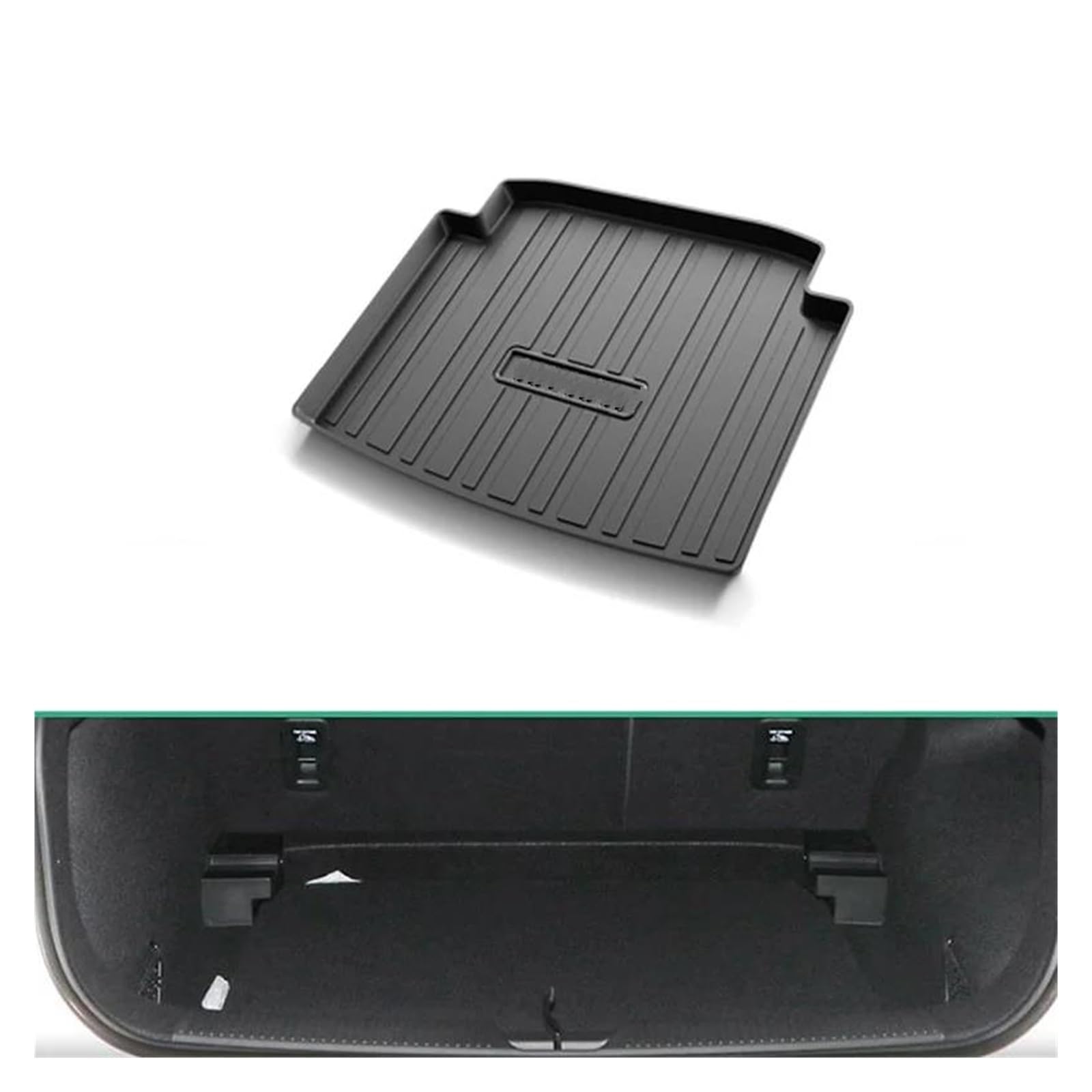 Spezielle Hinten Stamm Matte Für MG 4 MG4 Für Mulan EV EH32 2022 2023 2024 wasserdichte Pad Stamm Lagerung Matte Auto Boot Cargo-Matte Kofferraumwanne Kofferraummatte Kofferraumschutz von LENTLY