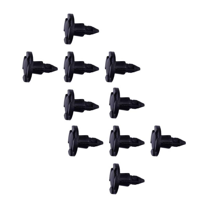 LETAOSK 20pcs Schwarze Stoßstange Splash Shield Motorhaube Motor Push Clip Schraube Niete 01553-09321 Fit für Nissan Infiniti von LETAOSK