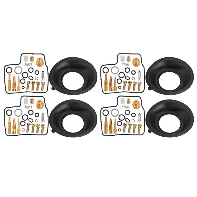 LETAOSK 4Pcs Vergaser Reparatursatz Membran O-Ring Nadelventil Fit für Honda VF1100C VF1100S VT1100C von LETAOSK