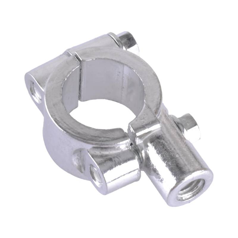 LETAOSK Silber Motorrad Lenker Rückspiegelhalter Halterung Klemmadapter 20mm-25mm Lenker 8mm Gewinde von LETAOSK