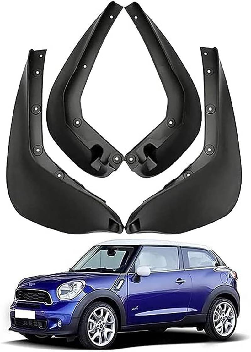 Auto-Schmutzfänger für Mini Cooper Paceman R61 2008-2016,Spritzlappen Auto-spritzschutz Vorne Und Hinten KotflüGel 4 Stück Auto Zubehör von LETH