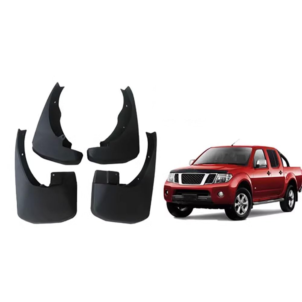 Auto-Schmutzfänger für Nissan Navara D40 NP300 2005-2015,Spritzlappen Auto-spritzschutz Vorne Und Hinten KotflüGel 4 Stück Auto Zubehör von LETH