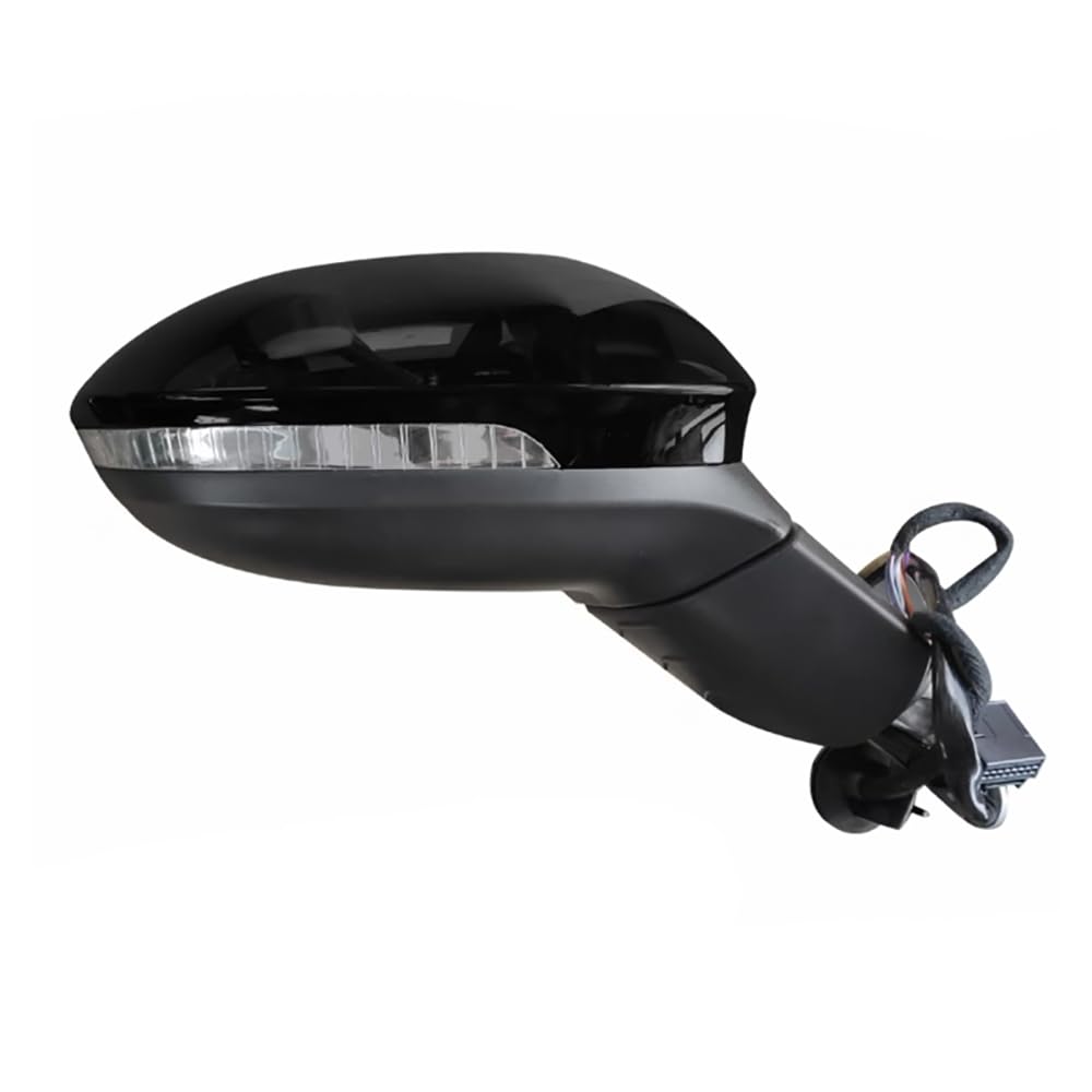 Auto Electric Adjustment Passenger Side Mirror für VW Golf 8 MK8 2019-2023 Rückspiegel 6 Wire Black von LETITBE