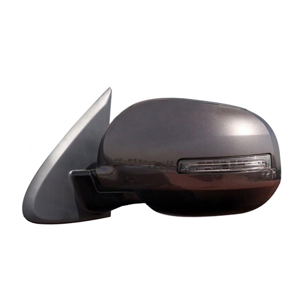 Power Door Mirror Heated Folding Compatible with Mitsubishi Outlander 2013-2020 Turn Signal Lights Brown Driver Side von LETITBE