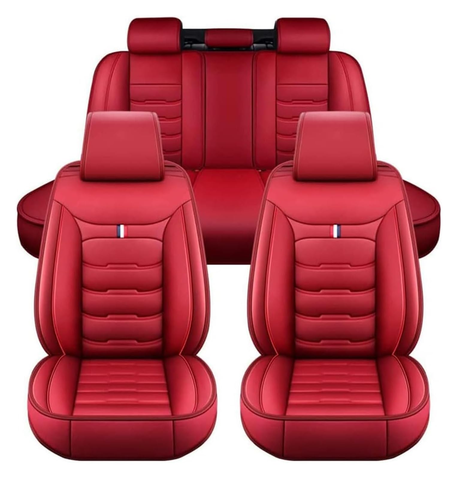 Leder-Autositzbezug-Sets, for Seat Arona FR Altea FR Ateca FR Marbella Ibiza Mk2, wasserdichte, atmungsaktive Ledersitzbezüge, komplettes Set, Sitzschutz, universeller, langlebiger Sitzbezug, vollstän von LEYWHEF