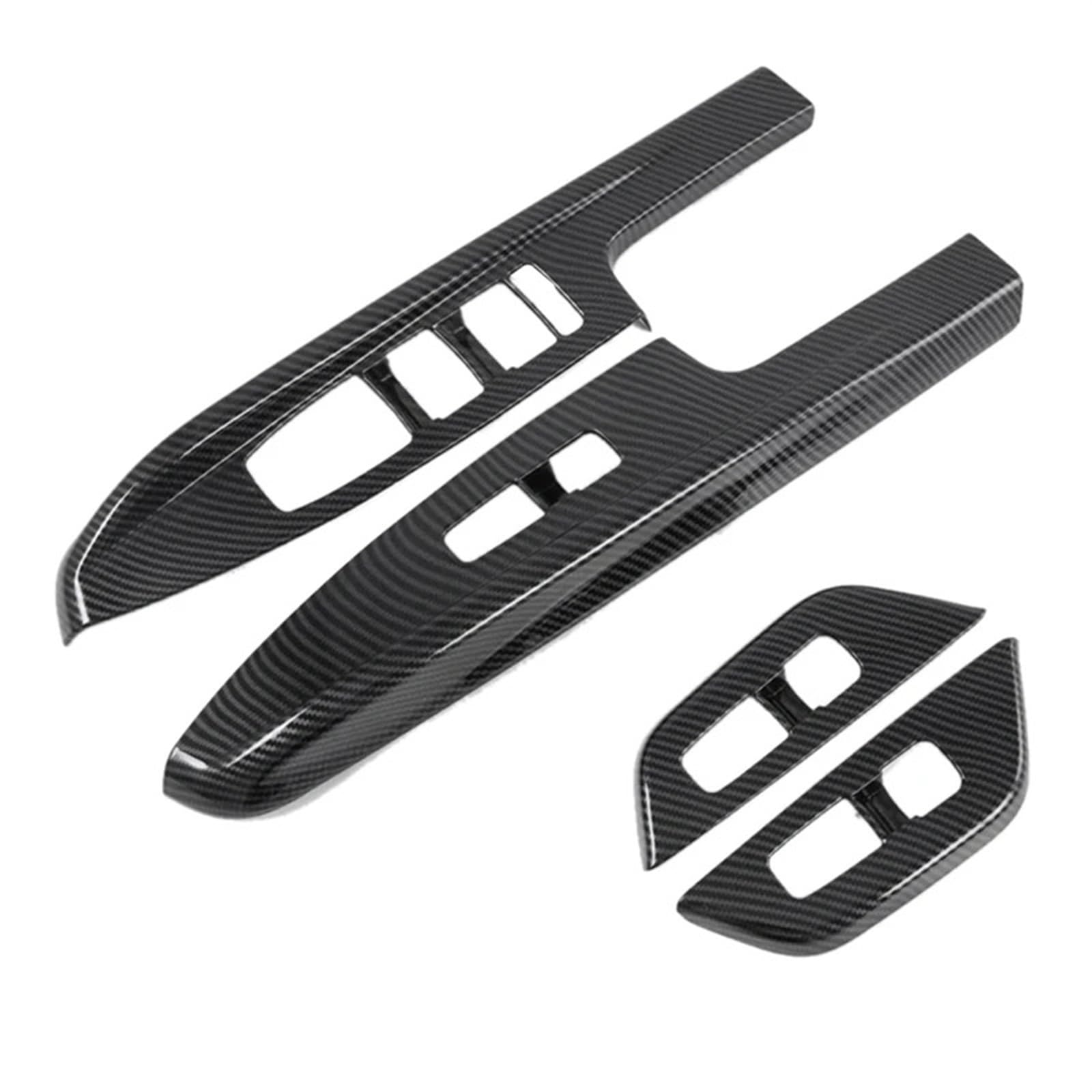 LFDTO 1Set Carbon Faser Auto Fenster Glas Lift Schalter Taste Abdeckung Trim Teile Zubehör Fit for Kia Carnival KA4 2020 2021 2022 von LFDTO