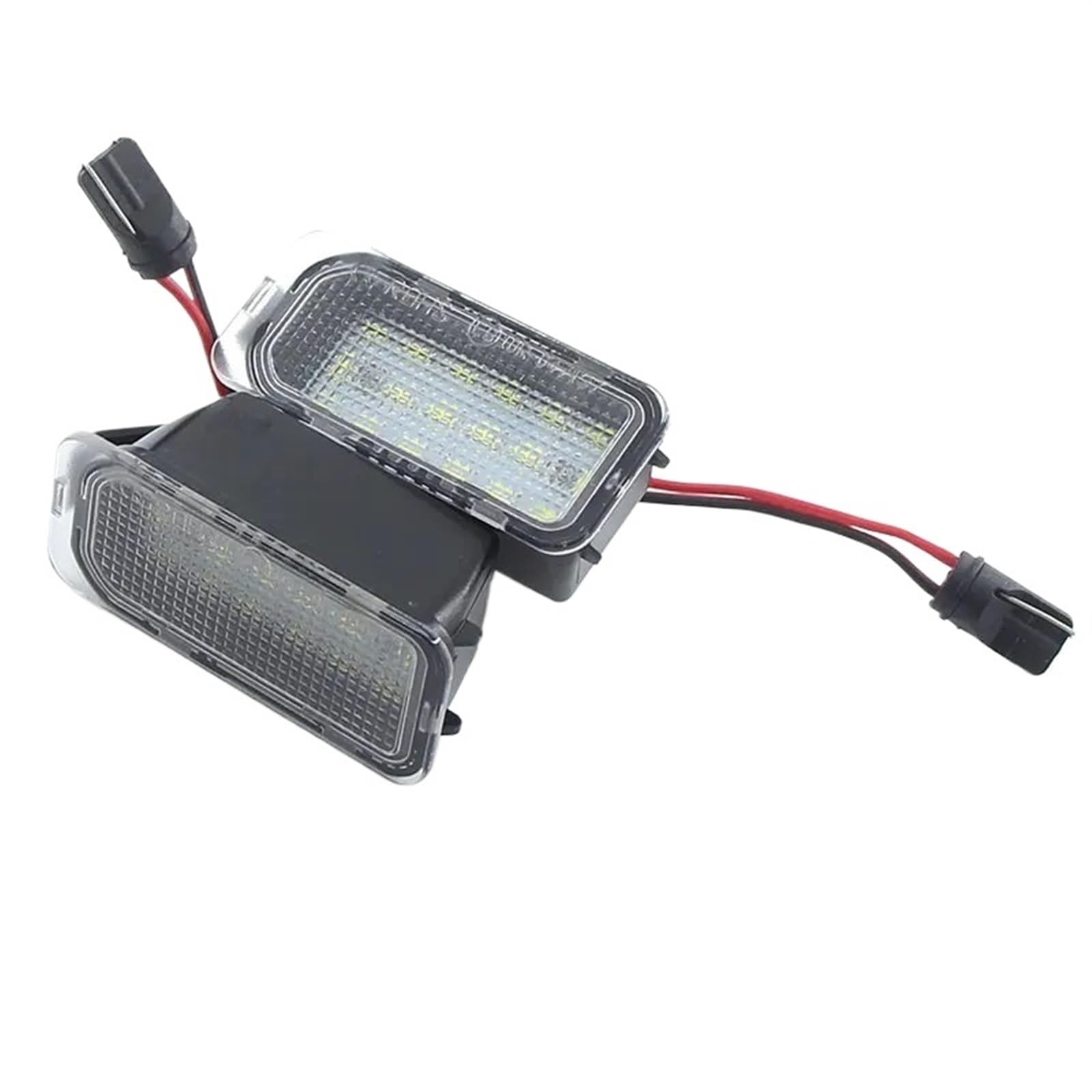 LFDTO 2 Stück Canbus geeignet für Fiesta JA8 geeignet für Focus S-MAX C-MAX passend für Mondeo Kuga Galaxy 2010 18SMD Weiß Auto LED Nummernschildlampe OEM ersetzen von LFDTO