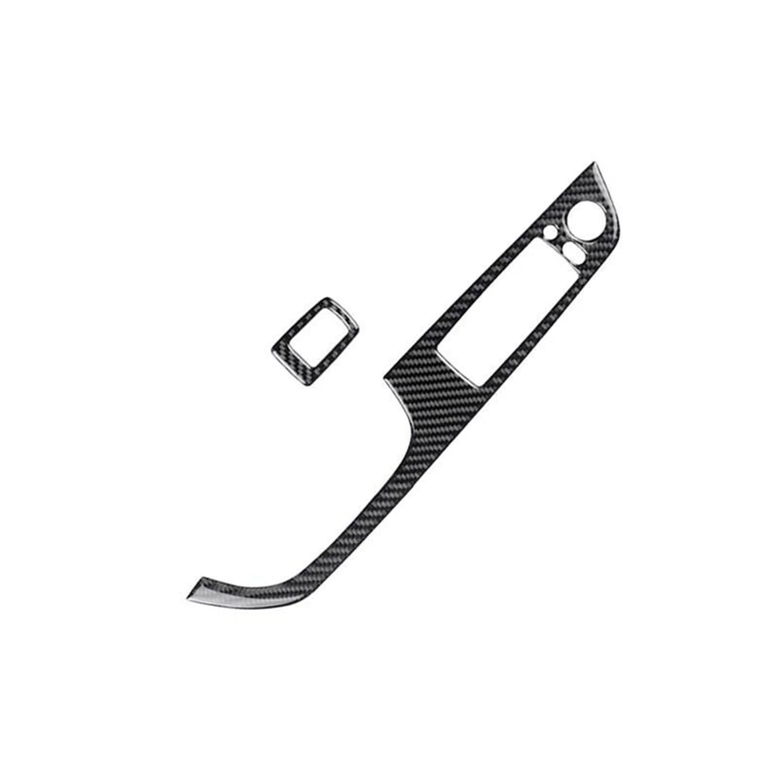 LFDTO 2 stücke Carbon Faser Auto Fenster Schalter Taste Abdeckung Rahmen Trim Fit for BMW 3 Serie E92 2005-2012 coupe LHD Auto Innen Aufkleber von LFDTO