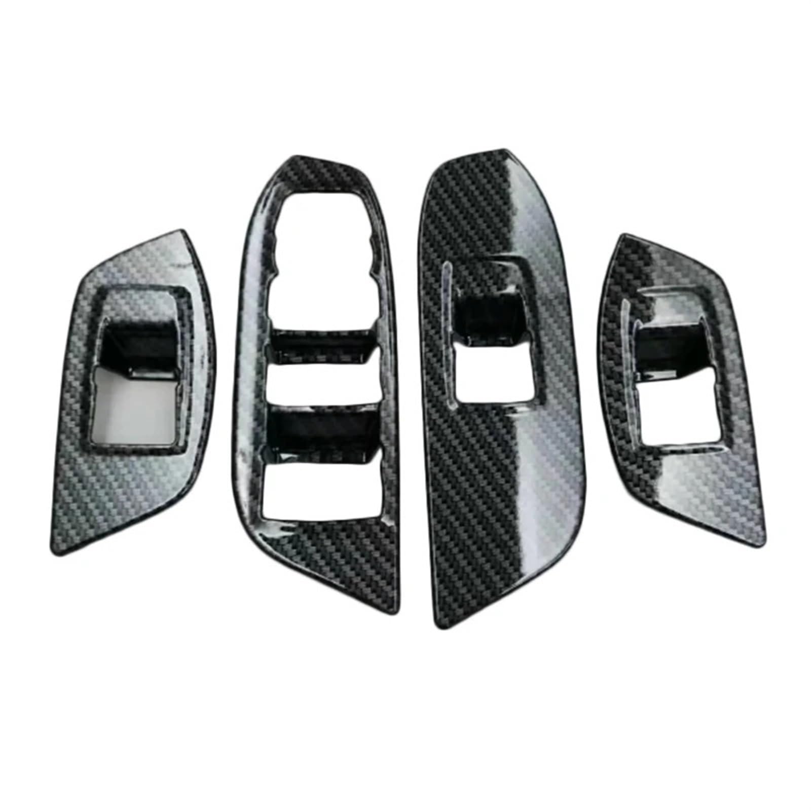 LFDTO 4PCS Carbon Fiber Fenster Schalter Panel Abdeckung Tirm Fit for Chevrolet Equinox 2017 2018 von LFDTO