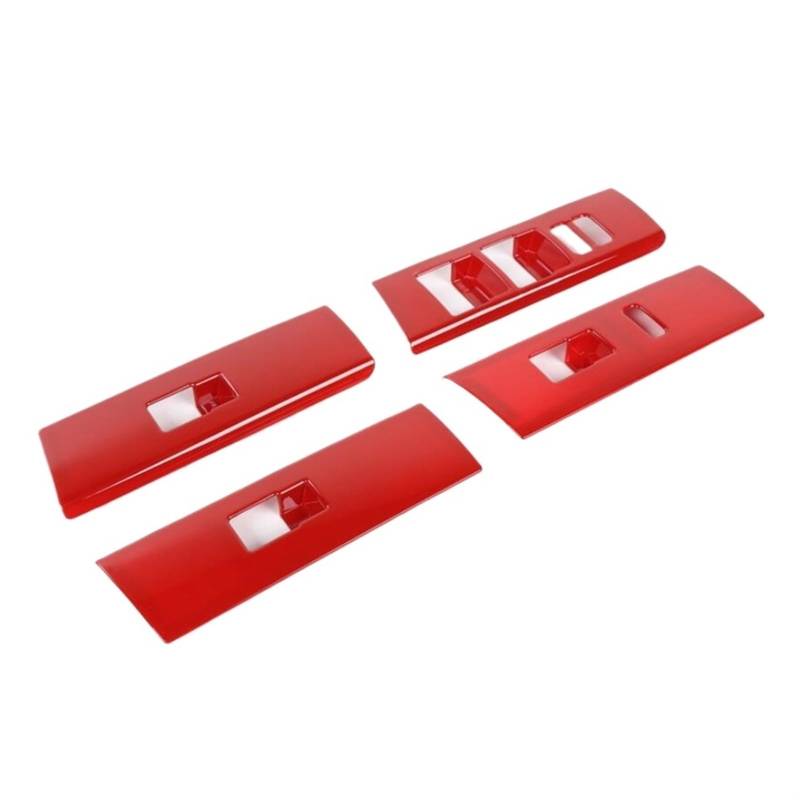 LFDTO ABS Innere Tür Armlehne Fenster Lift-Taste Schalter Bedienfeld Abdeckung Trim Zubehör Innen Fit for Toyota 4Runner 2010-2019(Red) von LFDTO