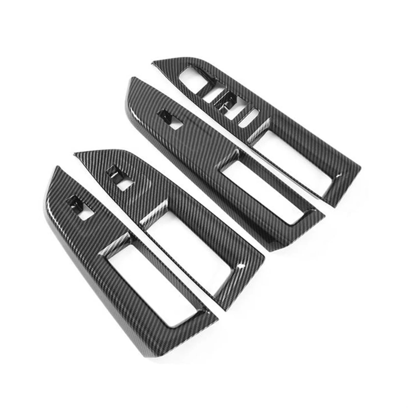 LFDTO Auto Carbon Fiber Fenster Glas Lift-Taste Trim Schalter Abdeckung Tür Armlehne Panel Fit for VW Fit for Golf 8 MK8 2020 2021 von LFDTO