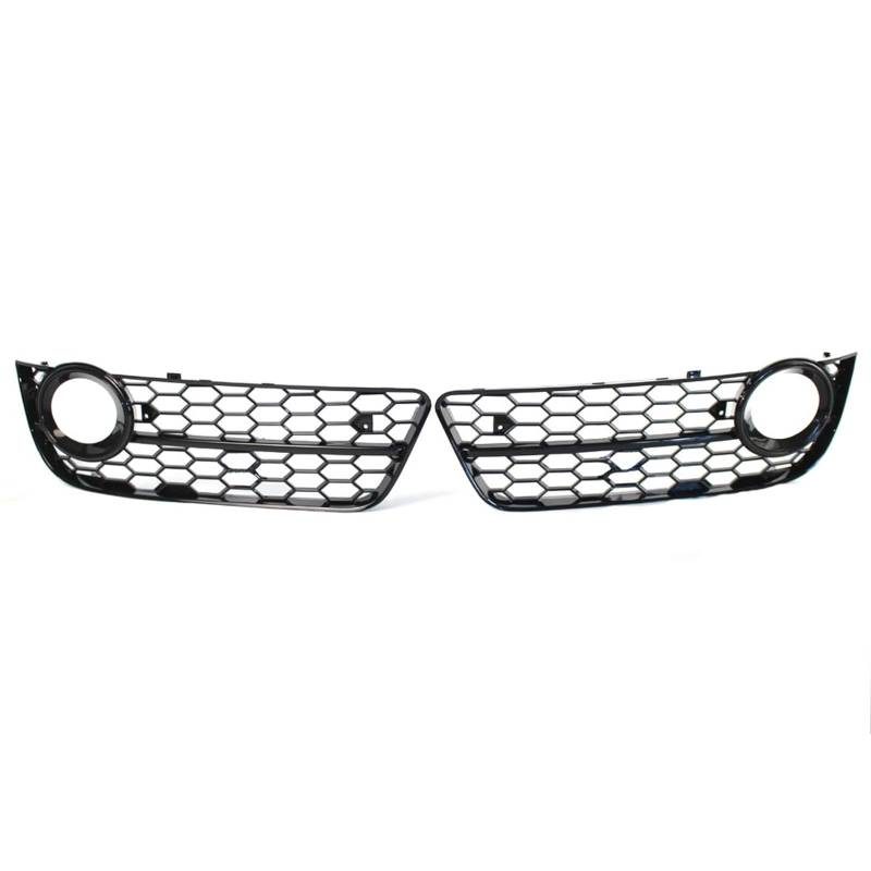 LFDTO Auto Front Stoßstange Nebel Licht Lampe Kühlergrill Grill Abdeckung Mesh Honeycomb Hex Fit for A5 Coupe/Sportback 2008-2011 Fit for Cabriolet 2010-2011(Bright Black) von LFDTO