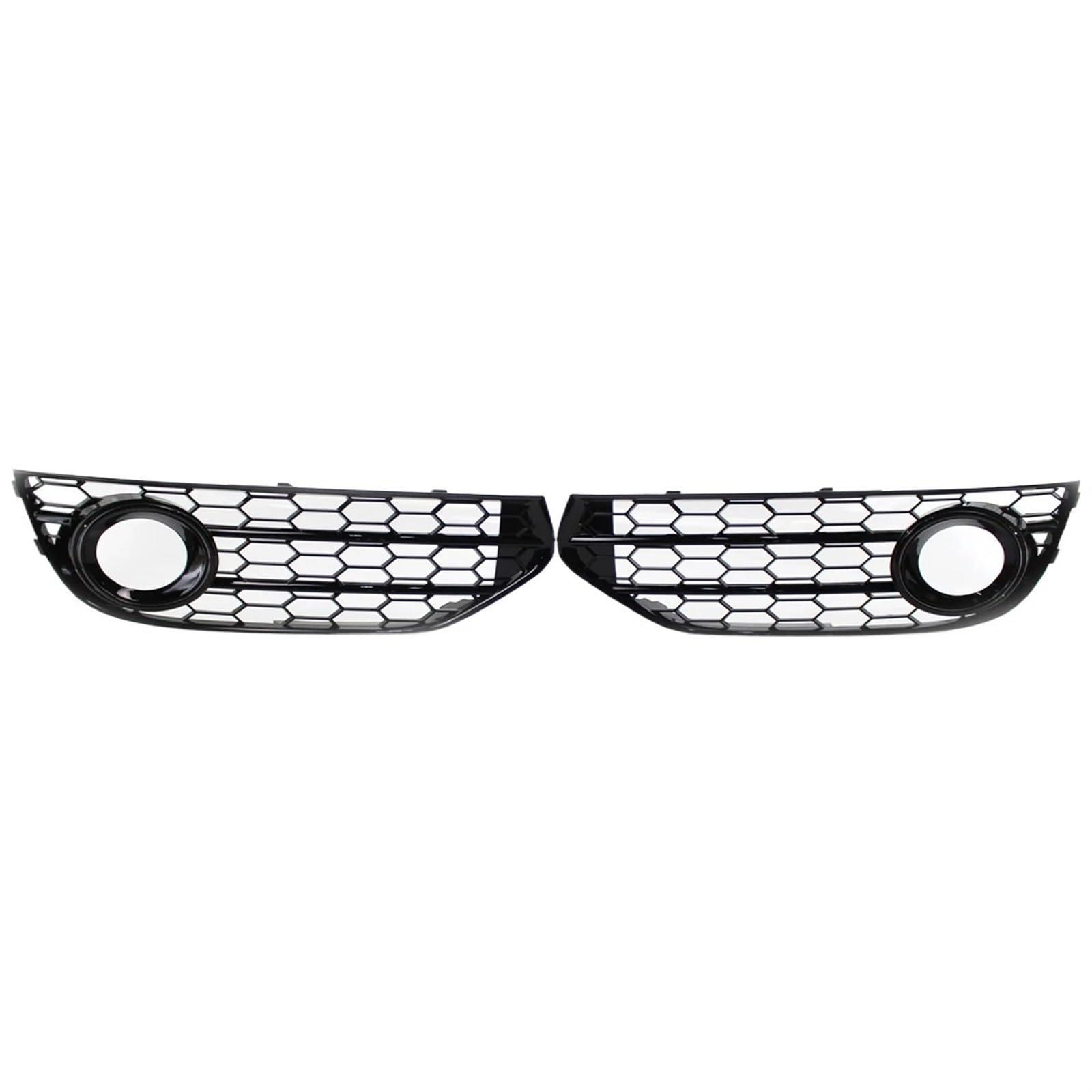 LFDTO Auto-Frontstoßstange-Kühlergrill, Nebelscheinwerfergrill, passend for A4 B8 B8.5 Allroad Quattro Wagon, Nebelscheinwerfer-Stil(Bright Black) von LFDTO