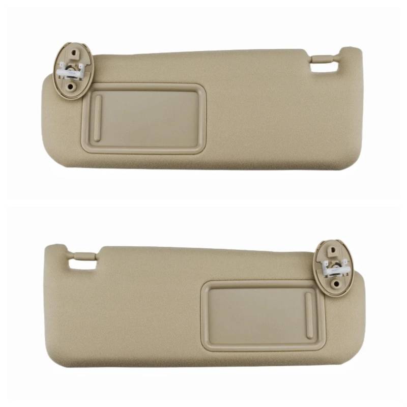 LFDTO Auto Innen Vorne Sonnenblenden Mit Licht Montage Kompatibel Mit Fit for Toyota Camry 2012-2017 74320-06610-B1 74320-06611-B2(Beige Left and Right) von LFDTO