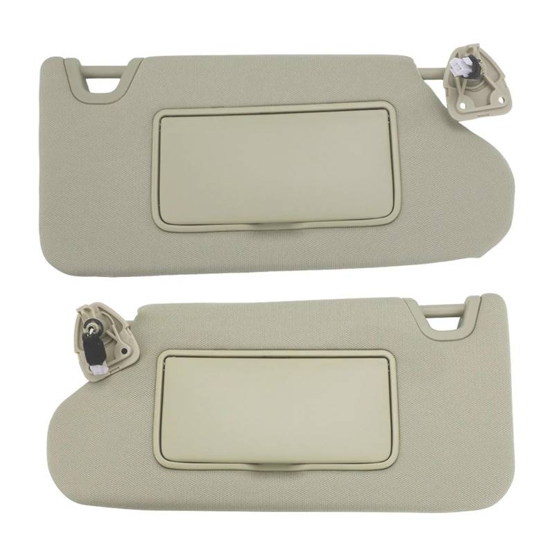 LFDTO Auto Sonnenblende Beige Linke Seite Rechte Seite Fahrer Beifahrerseite Kunststoff Material Passend for Nissan Altima 2013 2014 2015 2016 2017 2018(Beige Set) von LFDTO